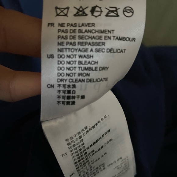 Sandro Sheer back blue wrap dress - Picture 10 of 10